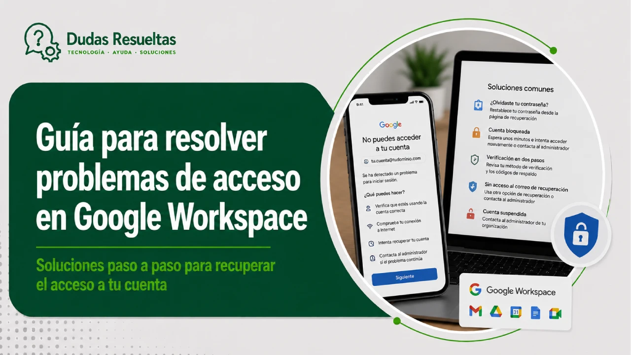 Guía para resolver problemas de acceso en Google Workspace