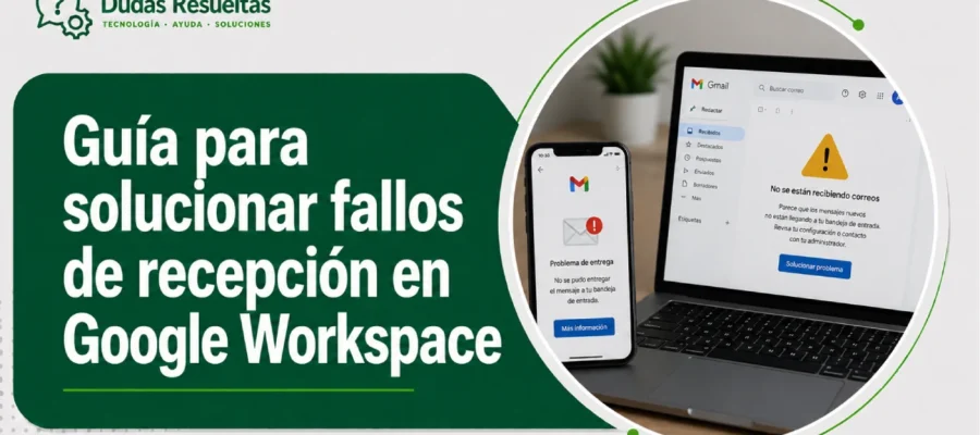 Guía para solucionar fallos de recepción en Google Workspace