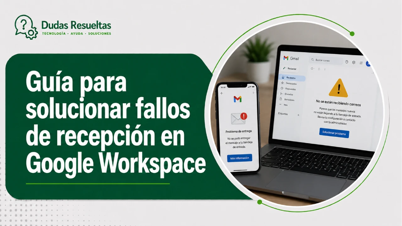 Guía para solucionar fallos de recepción en Google Workspace