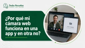 Por qué mi cámara web funciona en una app y en otra no
