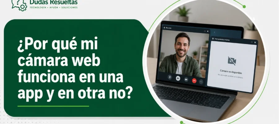 Por qué mi cámara web funciona en una app y en otra no