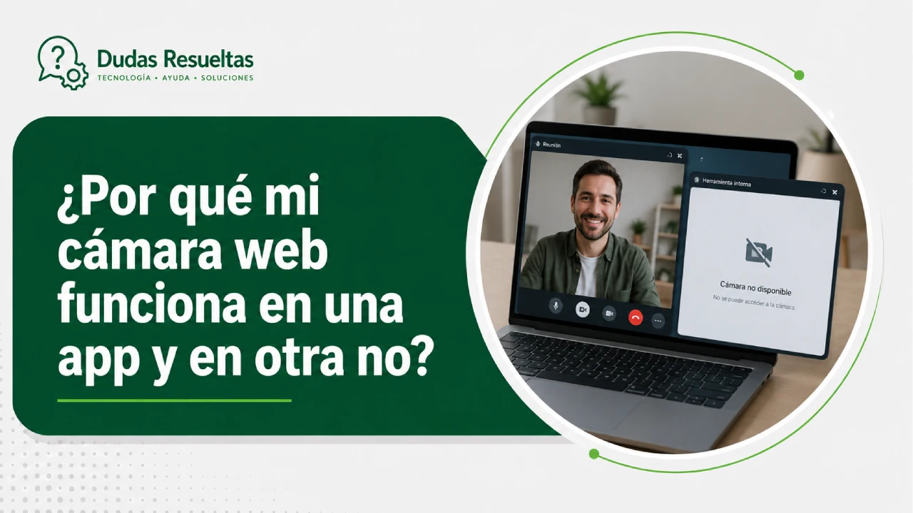 Por qué mi cámara web funciona en una app y en otra no