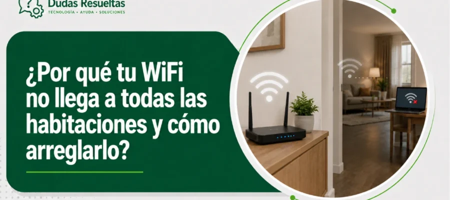 Por qué tu WiFi no llega a todas las habitaciones y cómo arreglarlo