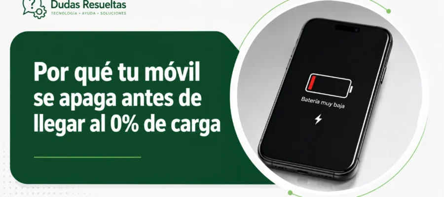 Por qué tu móvil se apaga antes de llegar al 0% de carga