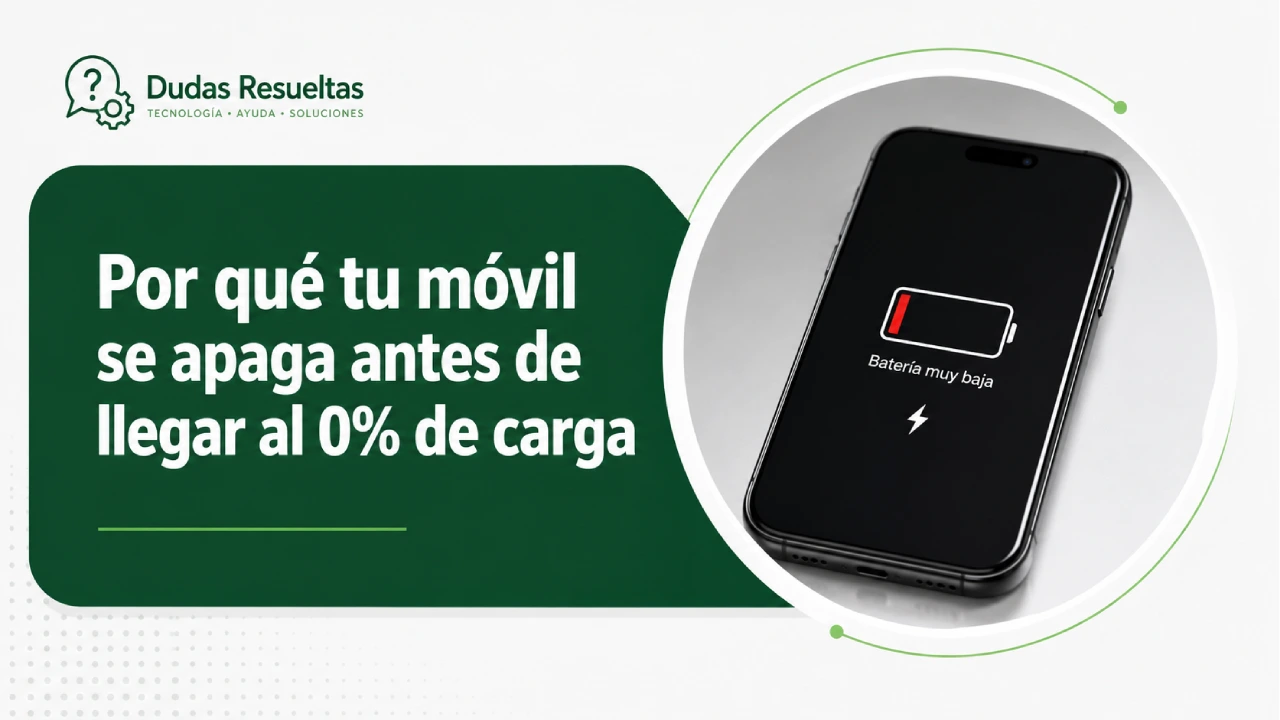 Por qué tu móvil se apaga antes de llegar al 0% de carga