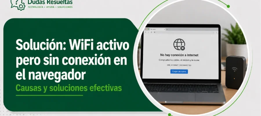 Solución: WiFi activo pero sin conexión en el navegador