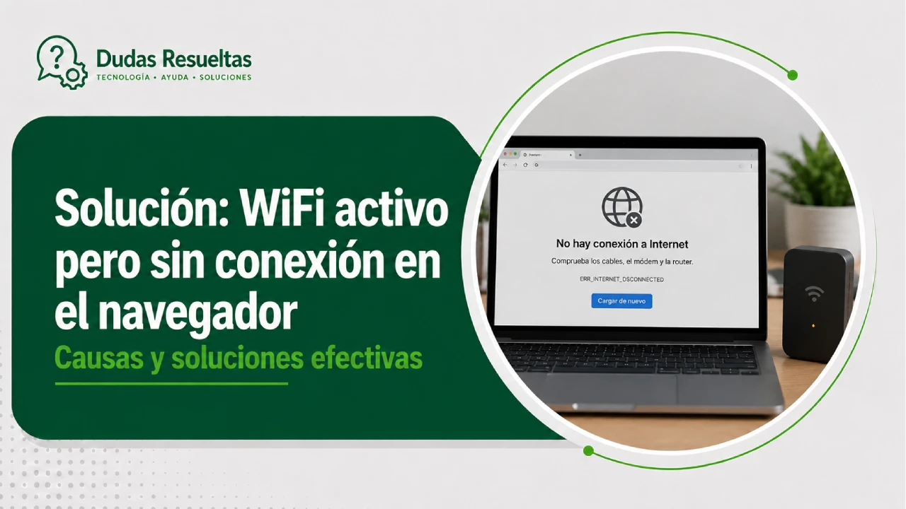 Solución: WiFi activo pero sin conexión en el navegador