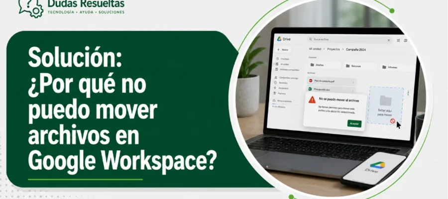 Solución: ¿Por qué no puedo mover archivos en Google Workspace?