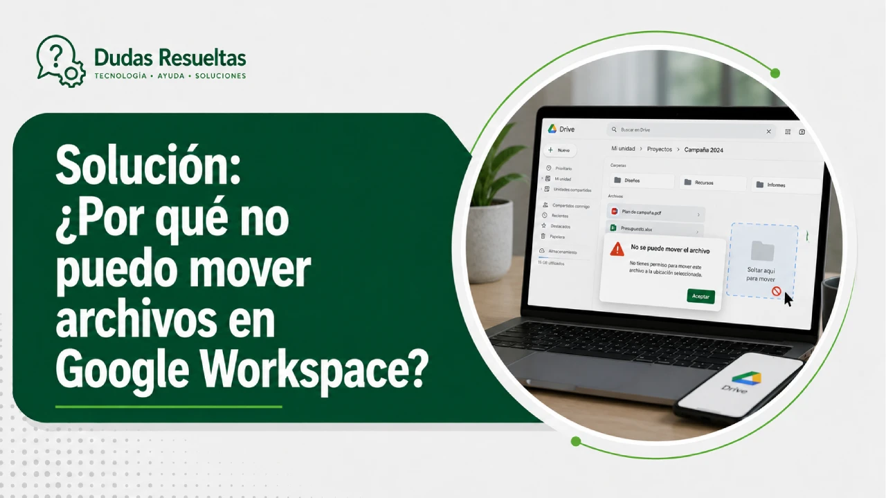 Solución: ¿Por qué no puedo mover archivos en Google Workspace?
