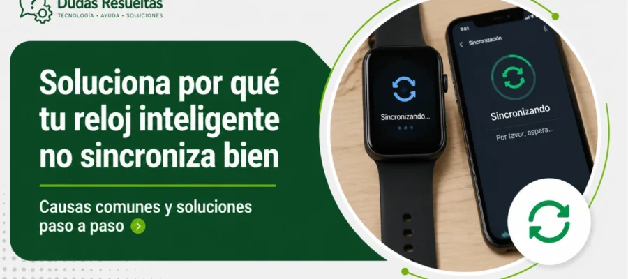 Soluciona por qué tu reloj inteligente no sincroniza bien