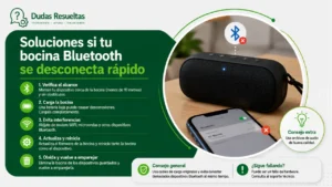 Soluciones si tu bocina Bluetooth se desconecta rápido