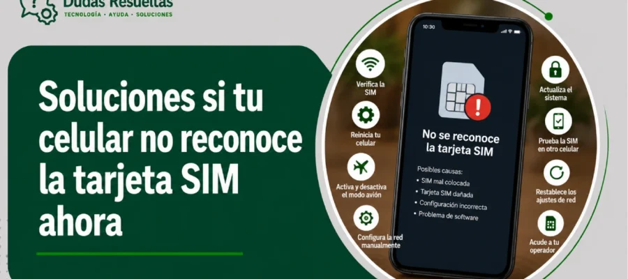Soluciones si tu celular no reconoce la tarjeta SIM ahora