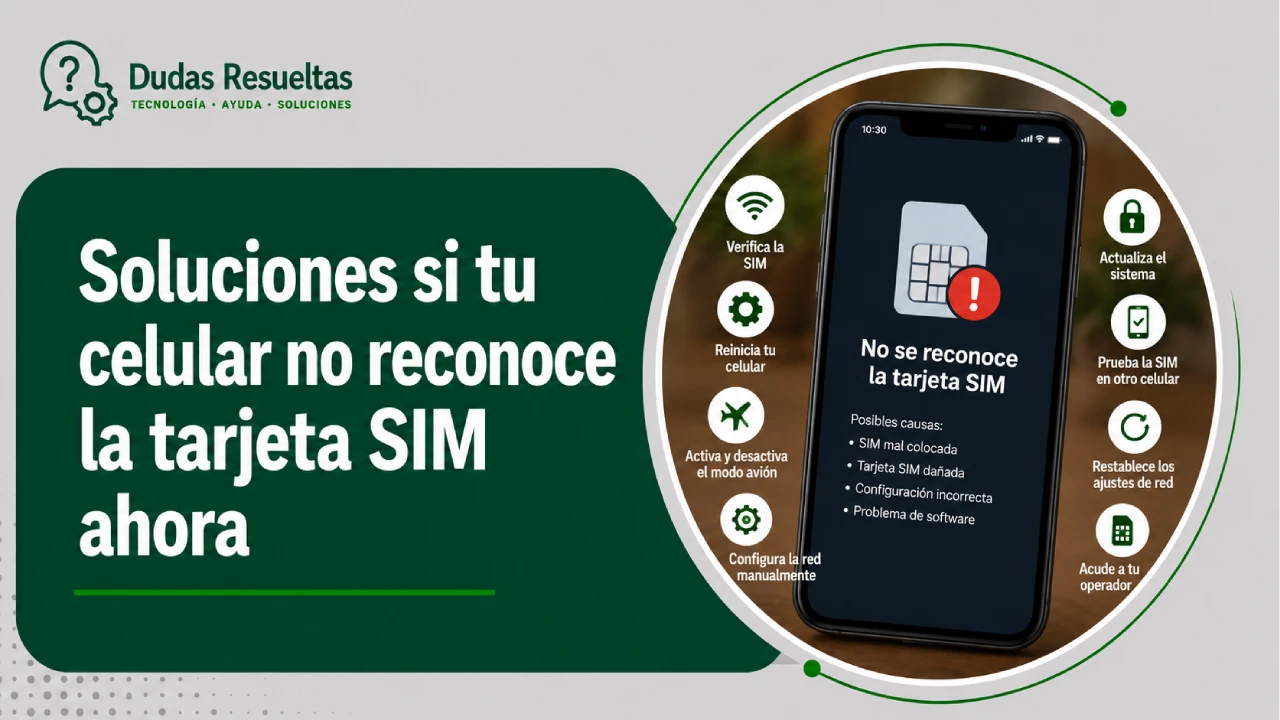 Soluciones si tu celular no reconoce la tarjeta SIM ahora