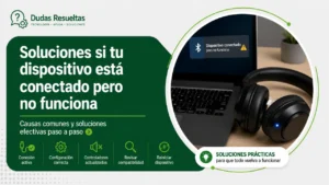Soluciones si tu dispositivo está conectado pero no funciona