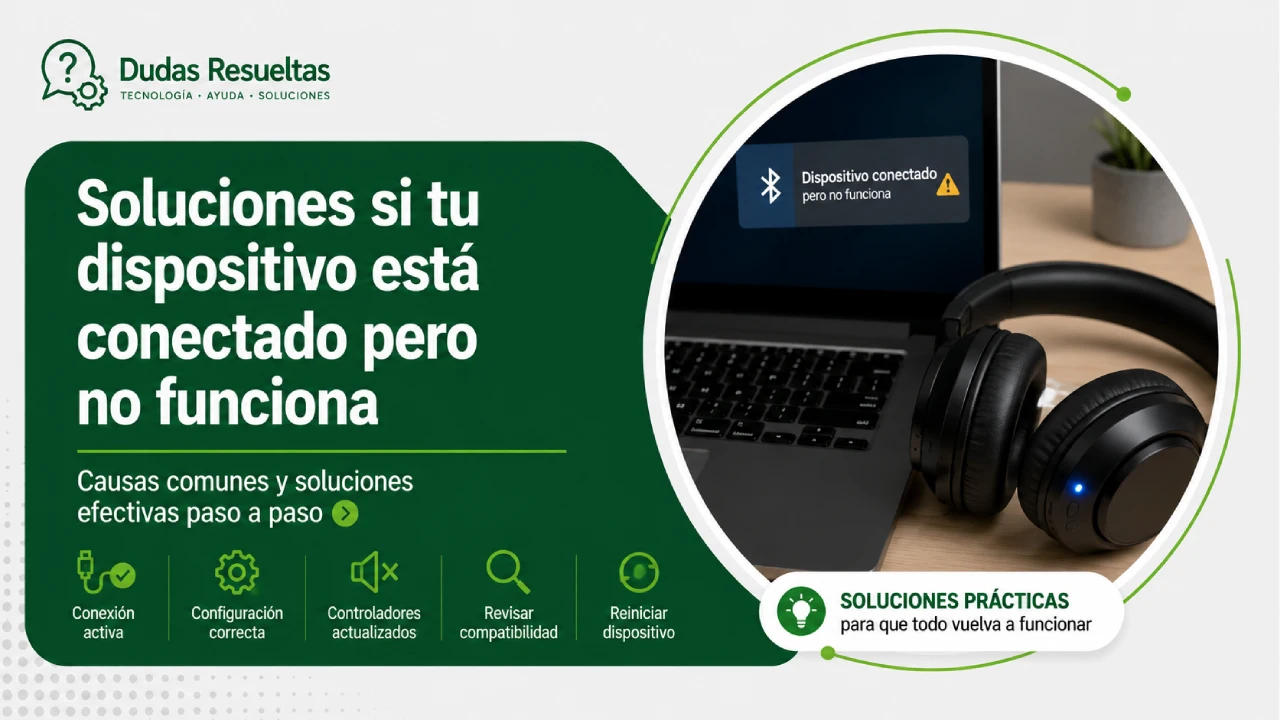 Soluciones si tu dispositivo está conectado pero no funciona