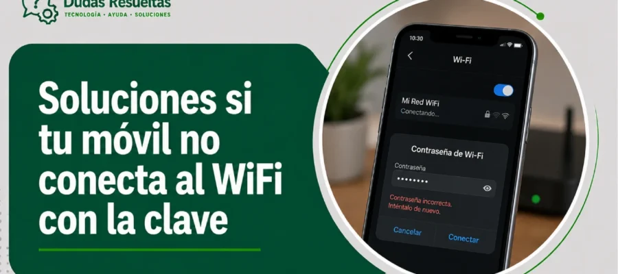 soluciones si tu móvil no conecta al WiFi con la clave