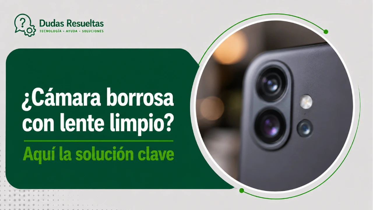 ¿Cámara borrosa con lente limpio? Aquí la solución clave
