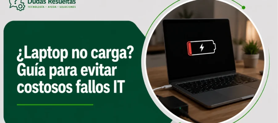 ¿Laptop no carga? Guía para evitar costosos fallos IT