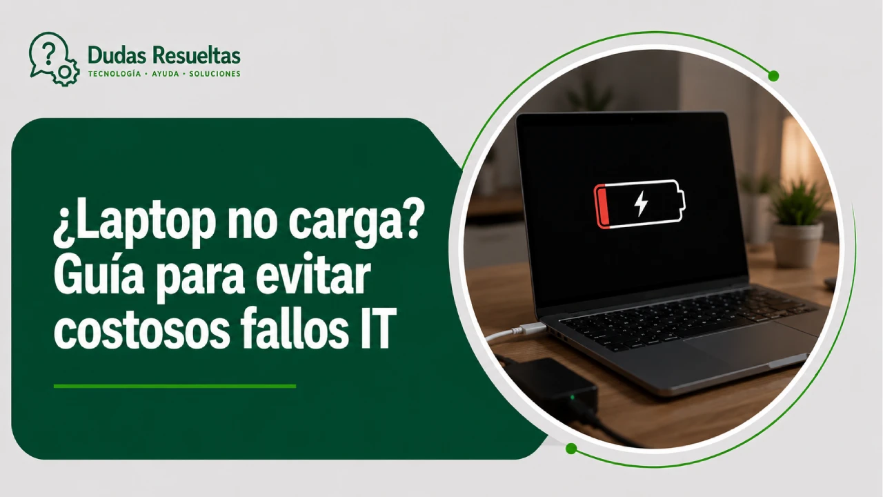 ¿Laptop no carga? Guía para evitar costosos fallos IT