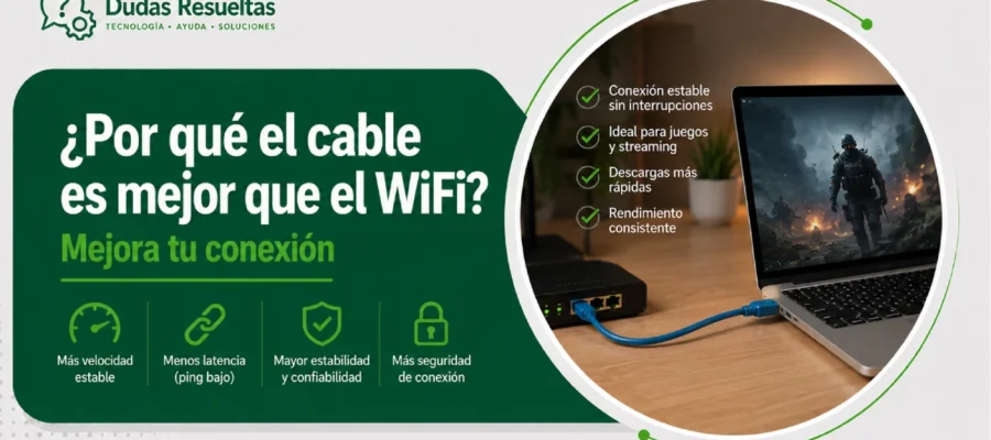 ¿Por qué el cable es mejor que el WiFi? Mejora tu conexión