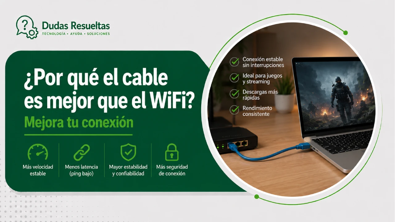 ¿Por qué el cable es mejor que el WiFi? Mejora tu conexión