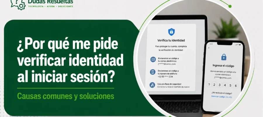 ¿Por qué me pide verificar identidad al iniciar sesión?