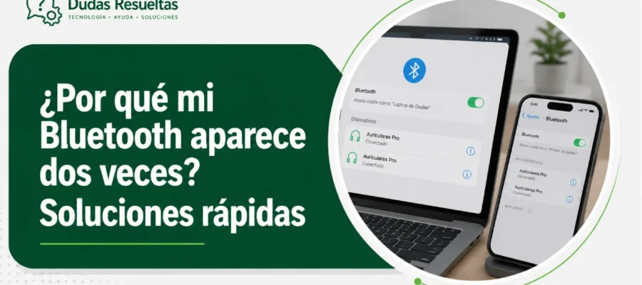 ¿Por qué mi Bluetooth aparece dos veces? Soluciones rápidas