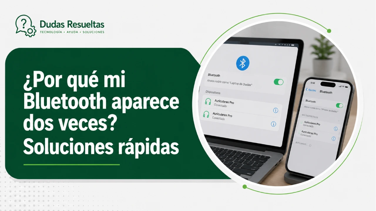 ¿Por qué mi Bluetooth aparece dos veces? Soluciones rápidas