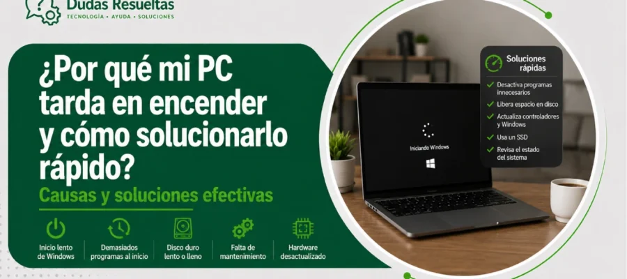¿Por qué mi PC tarda en encender y cómo solucionarlo rápido?
