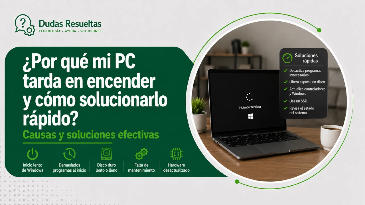 ¿Por qué mi PC tarda en encender y cómo solucionarlo rápido?
