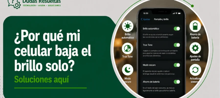 ¿Por qué mi celular baja el brillo solo? Soluciones aquí