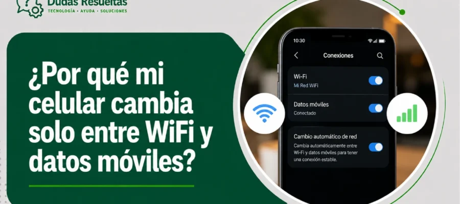 ¿Por qué mi celular cambia solo entre WiFi y datos móviles?