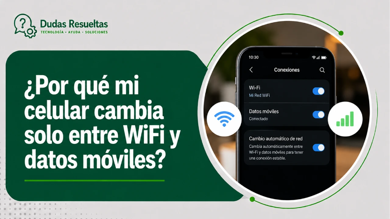 ¿Por qué mi celular cambia solo entre WiFi y datos móviles?