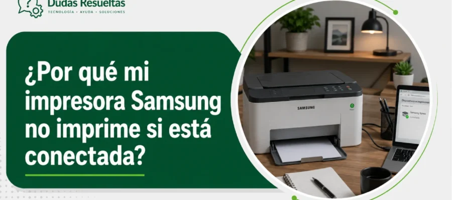 ¿Por qué mi impresora no imprime si está conectada?