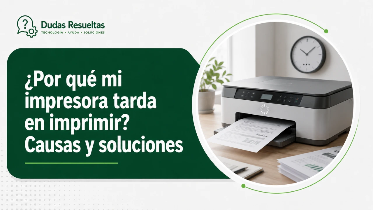 ¿Por qué mi impresora tarda en imprimir? Causas y soluciones