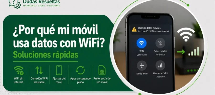 ¿Por qué mi móvil usa datos con WiFi? Soluciones rápidas