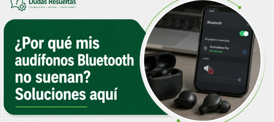 ¿Por qué mis audífonos Bluetooth no suenan? Soluciones aquí