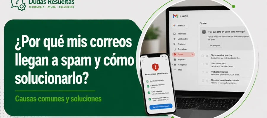 ¿Por qué mis correos llegan a spam y cómo solucionarlo?