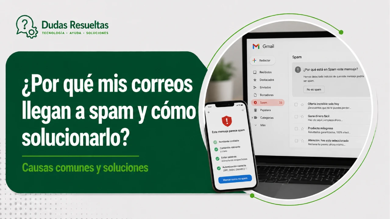 ¿Por qué mis correos llegan a spam y cómo solucionarlo?