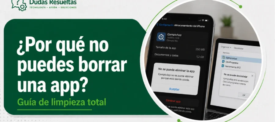 ¿Por qué no puedes borrar una app? Guía de limpieza total