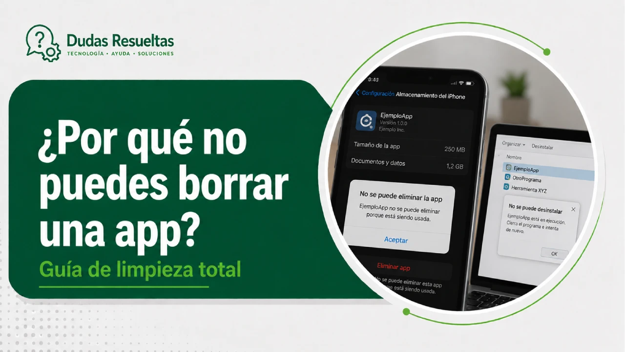 ¿Por qué no puedes borrar una app? Guía de limpieza total