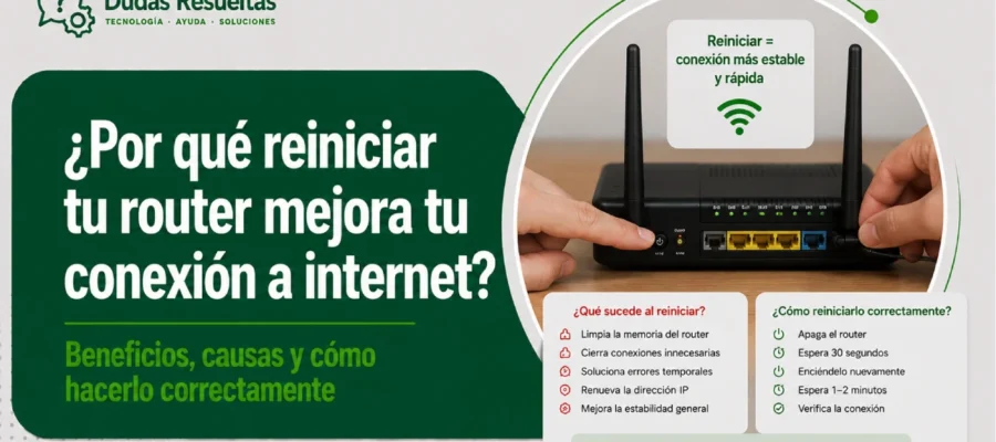 ¿Por qué reiniciar tu router mejora tu conexión a internet?