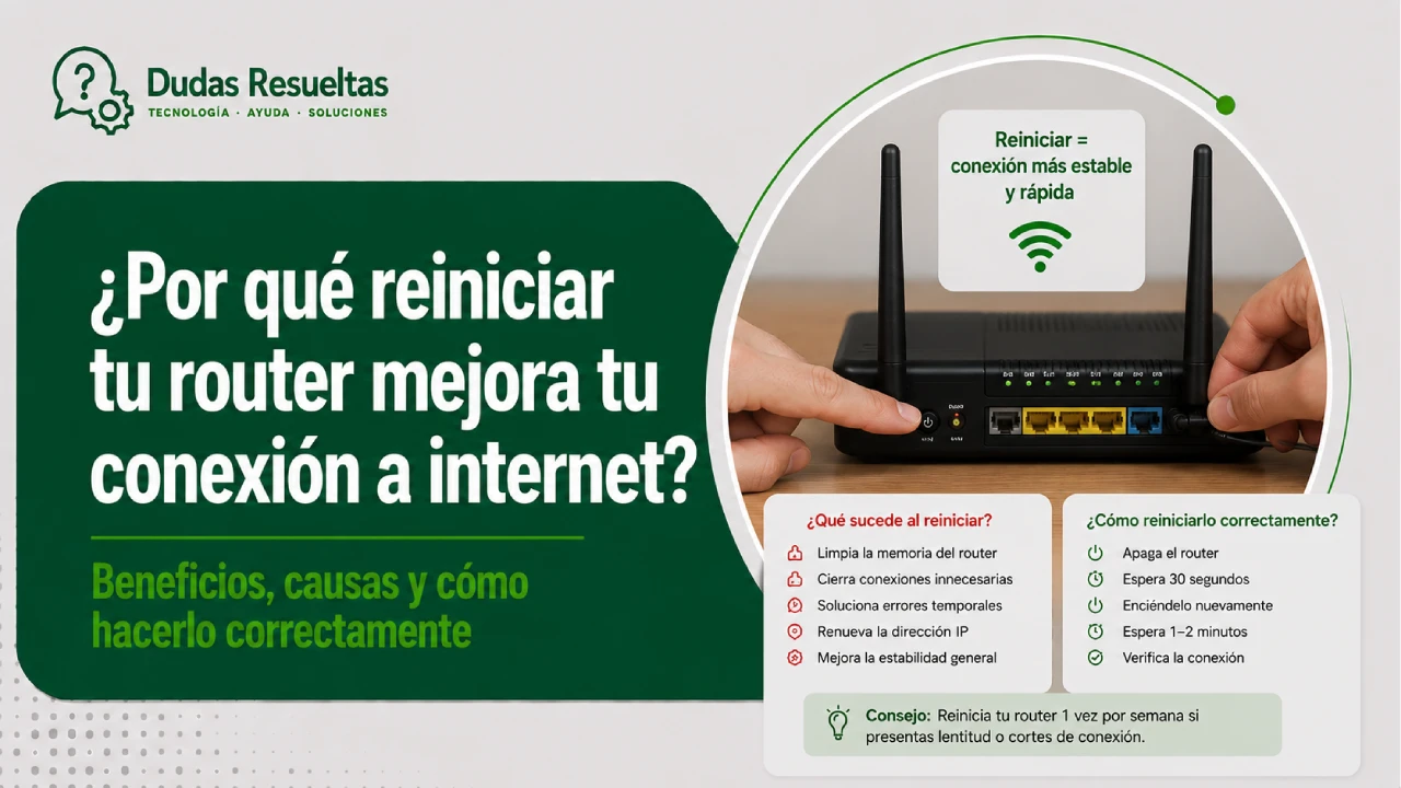 ¿Por qué reiniciar tu router mejora tu conexión a internet?