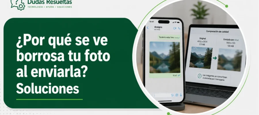 ¿Por qué se ve borrosa tu foto al enviarla? Soluciones IA