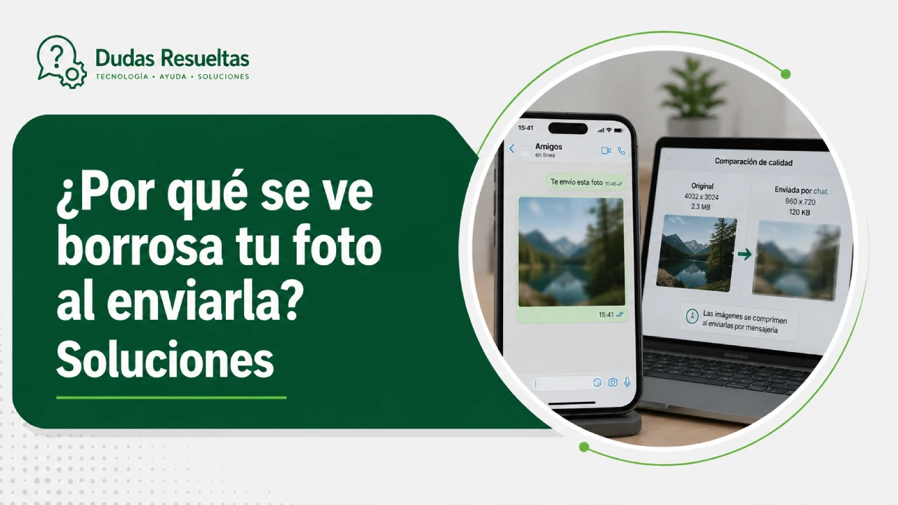 ¿Por qué se ve borrosa tu foto al enviarla? Soluciones IA