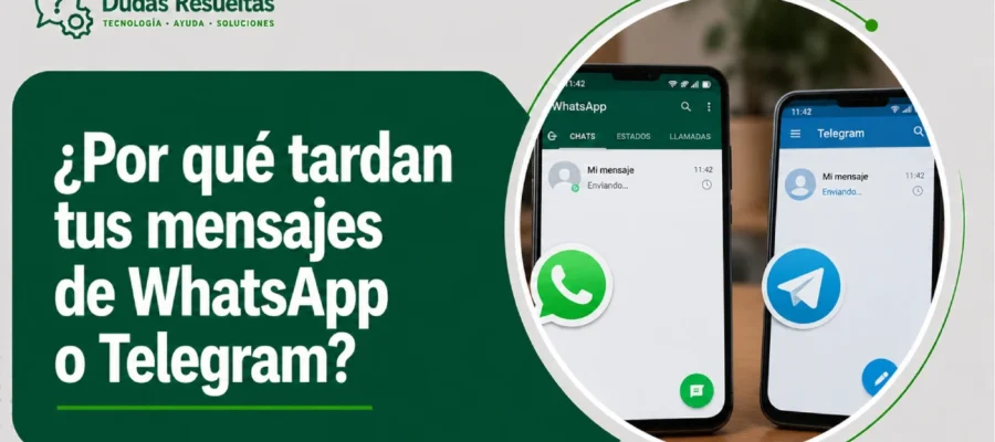 ¿Por qué tardan tus mensajes de WhatsApp o Telegram?