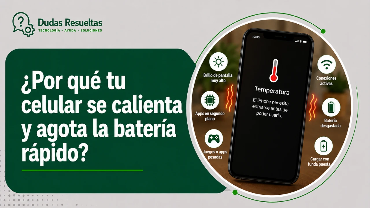 ¿Por qué tu celular se calienta y agota la batería rápido?