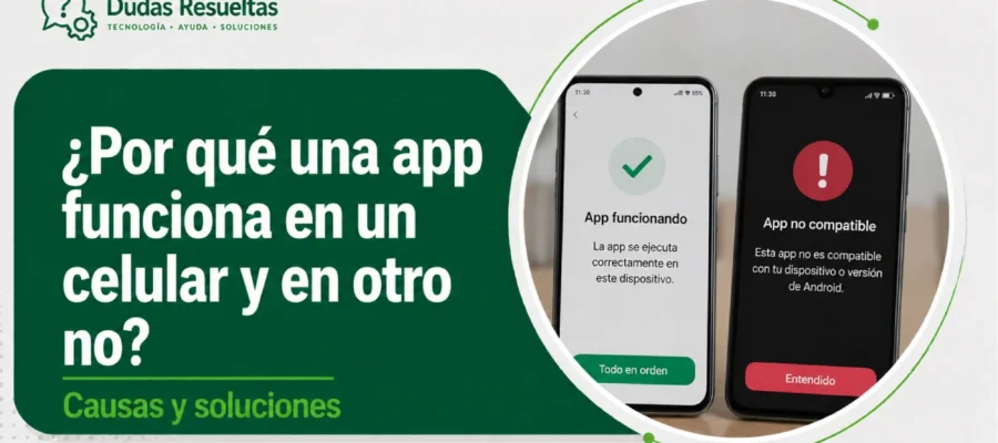 ¿Por qué una app funciona en un celular y en otro no?