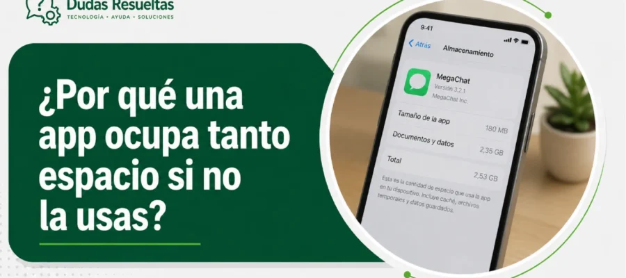 ¿Por qué una app ocupa tanto espacio si no la usas?