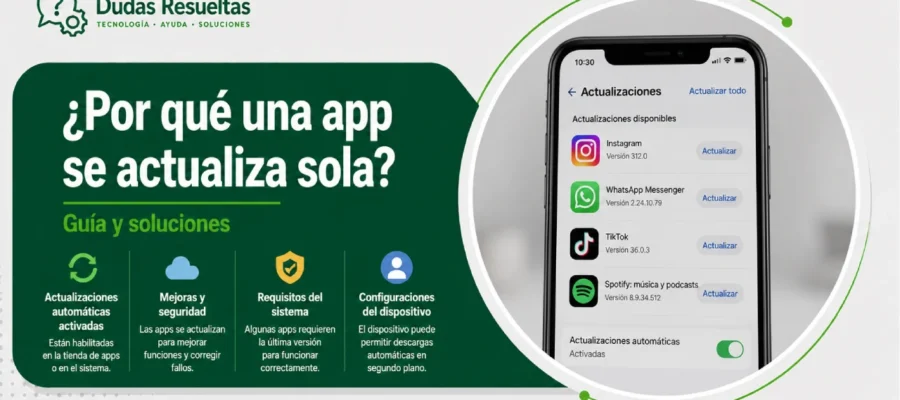 ¿Por qué una app se actualiza sola? Guía y soluciones